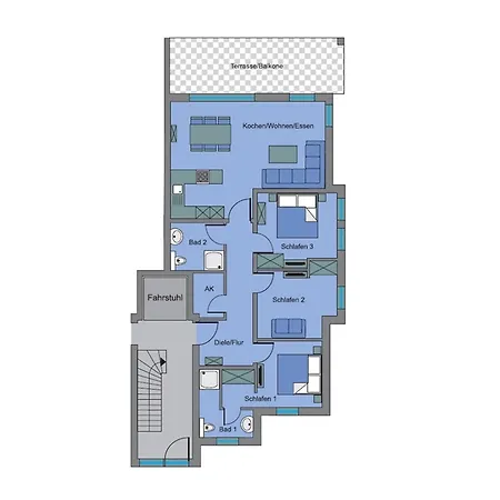 Terrassenwohnung See-t-raum 2 - Oase Am Haff Apartment